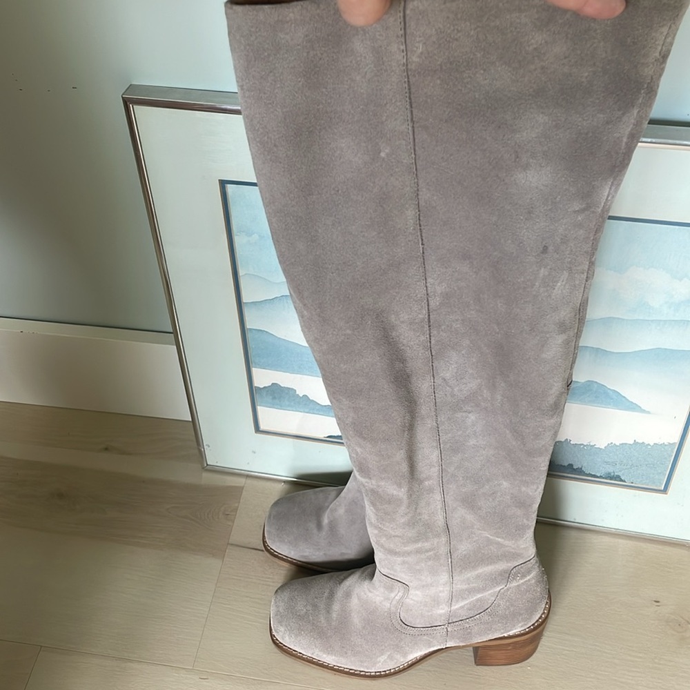 Seychelles Anthropologie taupe Overheard Suede Over-The-Knee Boot - Picture 8 of 16